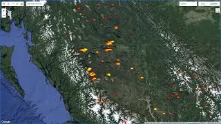 Forest fire detection using FIRMS (Fire Information for Resource Management System) in GEE