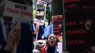 Climate Activists ARRESTED Protesting 900-Mile African Oil Pipeline (EACOP)