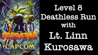 Alien vs. Predator Lv.8 Deathless 1CC Lt. Linn Kurosawa Capcom CPS-2 Arcade NO MISS エイリアンVSプレデター