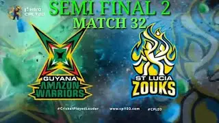 CPL 2020| SEMI-FINAL 2 |MATCH 32 HIGHLIGHTS| Guyana Amazon Warriors v St Lucia Zouks