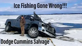 Ice Fishing Gone Wrong Cummins Mega Cab Dodge Salvage