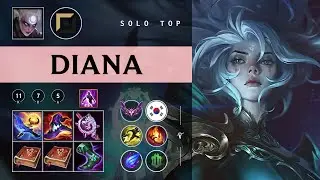 Diana Top vs Malphite - KR Master Patch 26.01