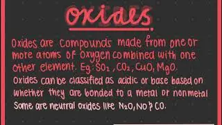 IGCSE chemistry preping salts & oxides