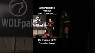 Urs trifft auf de Bob 😂😂😂 #bodybuilding #urskalecinski #bobtschigerillo #markusr&uuml;hl #mrolympia