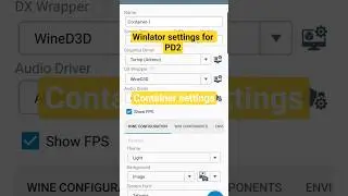 My Winlator settings for project diablo 2. works with built in virtual controller. #projectdiablo2