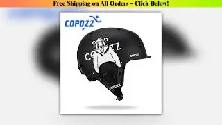 COPOZZ New Ski helmet Cartoons Half-covered Anti-impact Safety Helmet Cycling Ski Snowboard Sports