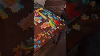 When it's raining outside & cold for this Arizona girl we turn 2 puzzles. #travelcouple #washington