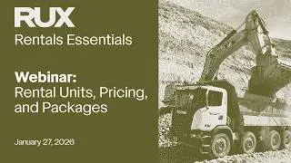 Webinar: Rental Units, Pricing, and Packages Webinar