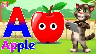 Phonics Song 2 with TWO Words in 3D - A For Apple🍎🍏- ABC Alphabet Songs with Sounds for Children's