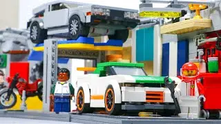 CUSTOM LEGO Auto Body Shop MOC⎜Full Tour