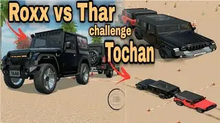 Tharroxx vs thar 4x4 tochan challenge 💪 #tharroxx #thar #tharlover #longvideo 