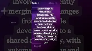 Continuous integration ( CI )…?? #shorts #coding #programming #facts #continous