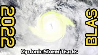 The Track of Hurricane Blas (2022)