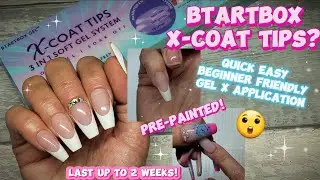 SOFT GEL PRE-PAINTED TIPS? | QUICK EASY GEL X APPLICATION | @BTArtboxNails