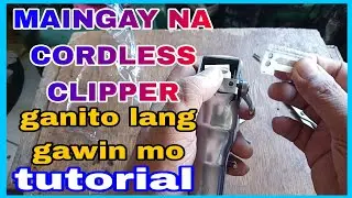 PAANO AYUSIN ANG MAINGAY NA WIRELESS CORDLESS CLIPPER Paano mapatahimik maingay clipper Noli Omigan