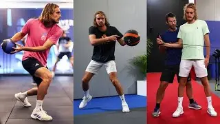 Stefanos Tsitsipas Tennis Gym Workout for Movement & Strength