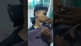 asmr shaving 50rs || roadside barber shop 💇✂️ @Moinjuneja_duniya   #barber