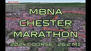 MBNA Chester Marathon (2024): fly over the marathon course!