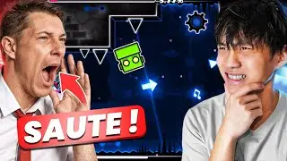 Je TROLL un coach sur GEOMETRY DASH (IL RAGE)