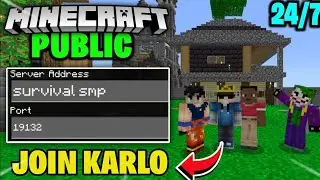 Minecraft Public Smp Live | 24/7 Public Server | Java + Pe