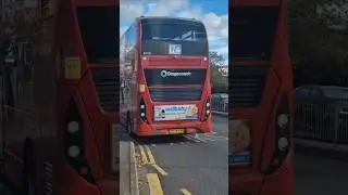 Soon to be withdrawn, LF70YVP 84138 BYD Enviro 400 EV City on route 174 leaving Rom Valley Way