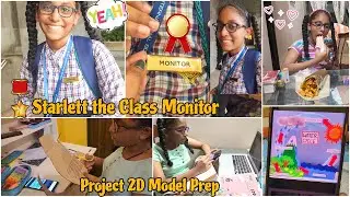 Starlett Is The CLASS MONITOR🤩Batch Bhi Mil Gaya🎖️🥰Very Proud Moment For Us✨2D Model Project Making