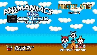 Animaniacs (Sega Genesis) - Practice Stage intro - Restored Samples