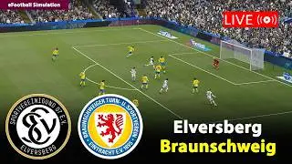 🔴Live- SV Elversberg gegen Eintracht Braunschweig | Bundesliga 2 2025/26 | Football PES21 Simulation