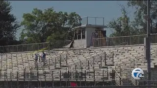 Taylor High School press box set on fire