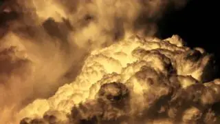 Zoomed billowing cumulus forming timelapse (Extreme contrast) V09951