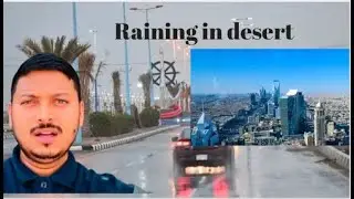 Raining in the Desert!🌧️Epic %Saudi Arabia|| Rain Adventure||Al Khobar & Dammam #मैथलीमे बिदेश ब्लग