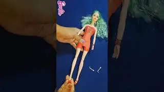 DIY Doll Jumpsuit Making With Balloon 🎈How To Make Jumpsuit For Barbie 👗 Doll 👗 Mask Dress 😷 #shorts