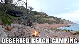 Deserted Beach Wild Hammock Camp