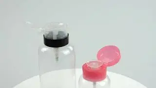 SOMEWANG cosmetic packaging 200ml 500ml pet round makeup nail polish remover pump bottle.