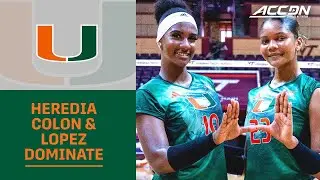 Miami's Flormarie Heredia Colon & Grace Lopez Combine For 30 Kills