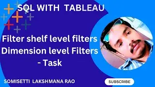 Filter shelf level filters   Dimension level Filters - Task