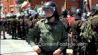 Camp David G8 Summit 2012 - Riot Police Stand Guard Thurmont Maryland