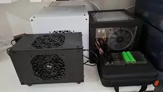 3,75-дюймовый майнер Bitcoin Solo (3x Bitaxe Gamma 601) с охлаждаемым корпусом.