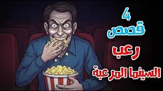 قصص رعب انيميشن | السينما المرعبة - 4 قصص مرعبة جدًا | هلاوس الرعب