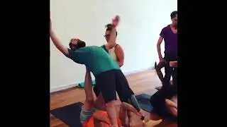 Instagram star's husband does Acro Yoga with prosthetic leg
