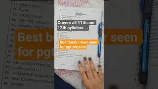 Best Book for PGT Physics (Physics Graduate Test)