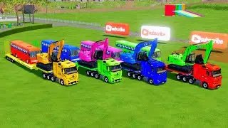 LA FARMING &ndash; Farming Simulator Vehicles volvo BUS exavator volvo dump truck FS22