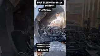 DAF euro 6 remont injetktor #diesel #injektor #service #bosch #ремонт #auto #man #dalnoboy