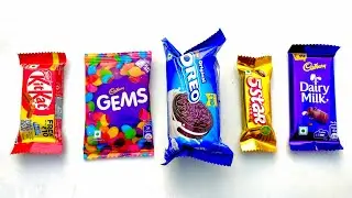 dairymilk | 5star | cadbury oreo biscuit | gems | kitkat 🍫 #unboxing #gems #dairymilk