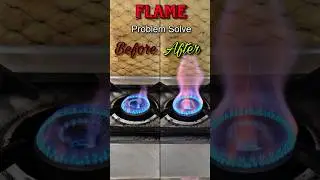 Low Flame Solution #gasstove #kitchen || Gas stove repair