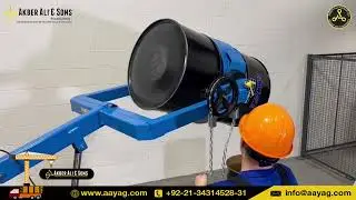 Drum Lifter and Tilter #aayag #cleaningsolutions