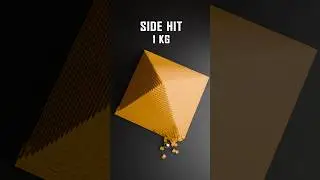 7940 Pyramid Cubes stand Against Projectiles Satisfying Demolition #satisfying #animation #3dart