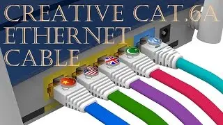 Cat.6A Ethernet patch cord,Creative networking cable, Let your network no jam anymore!