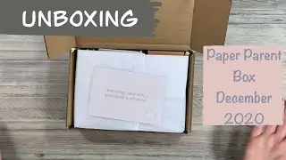 Unboxing & Review - Paper Parent December 2020 Subscription Box.