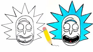 How to Draw Rick from Rick and Morty | Drawing Lesson